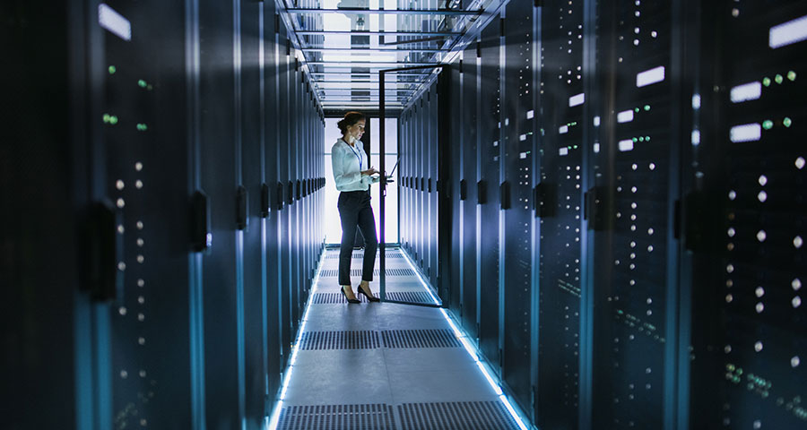 Image of Alex in his data center