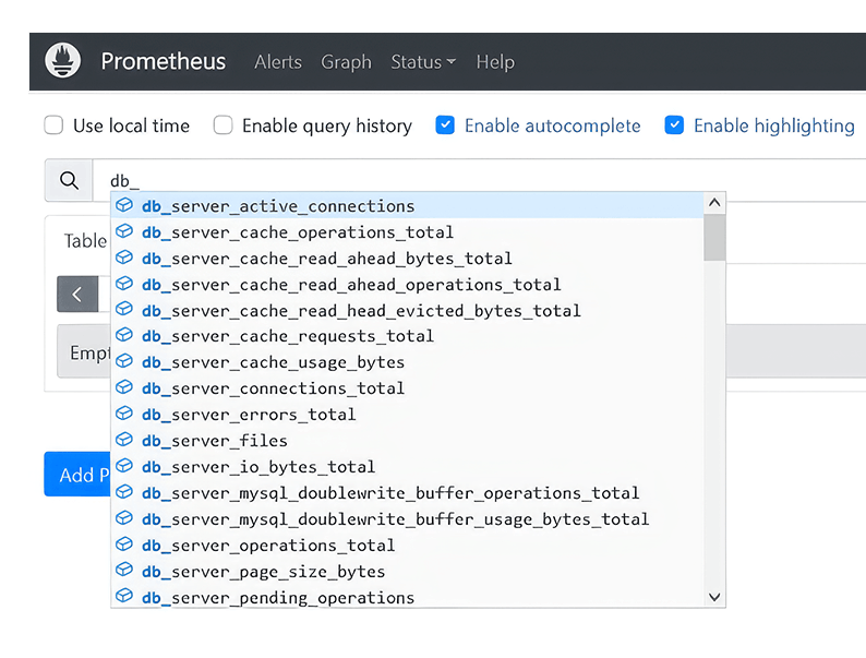 MetricsHub collects MySQL database metrics